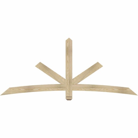 Ekena Millwork Alberta Rough Sawn Timber Gable Bracket, Douglas Fir, 84"W x 35"H x 2"D x 4"F, 10/12 Pitch GBW084X35X0204ALB00RDF